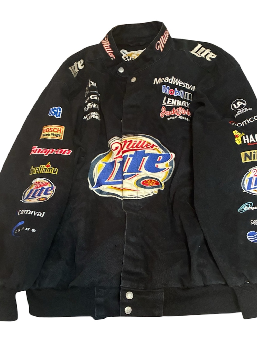 Miller Lite Black Embroidered Racing Jacket
